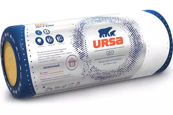 Минеральная вата URSA М-11Ф (12500х1200х50 мм) 1 шт фото