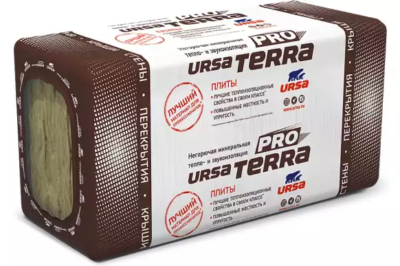 Минеральная вата URSA ТERRA 34 PN PRO (1000х610х100 мм) 5 шт фото